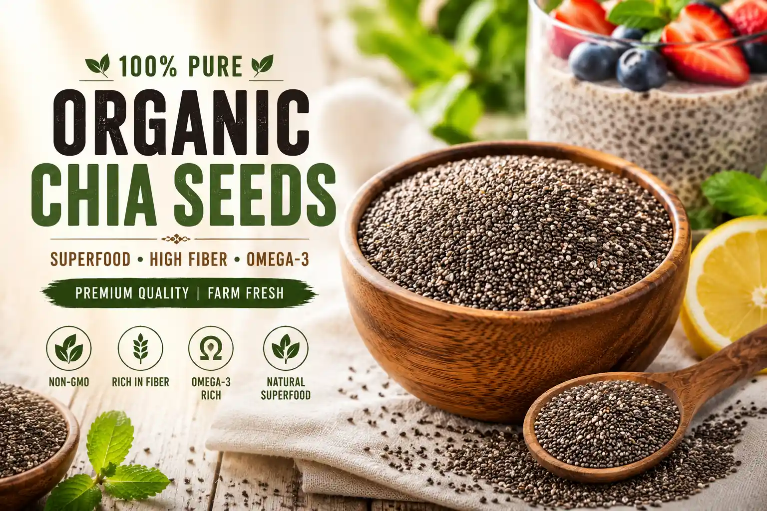 Pure Organic Chia Seeds